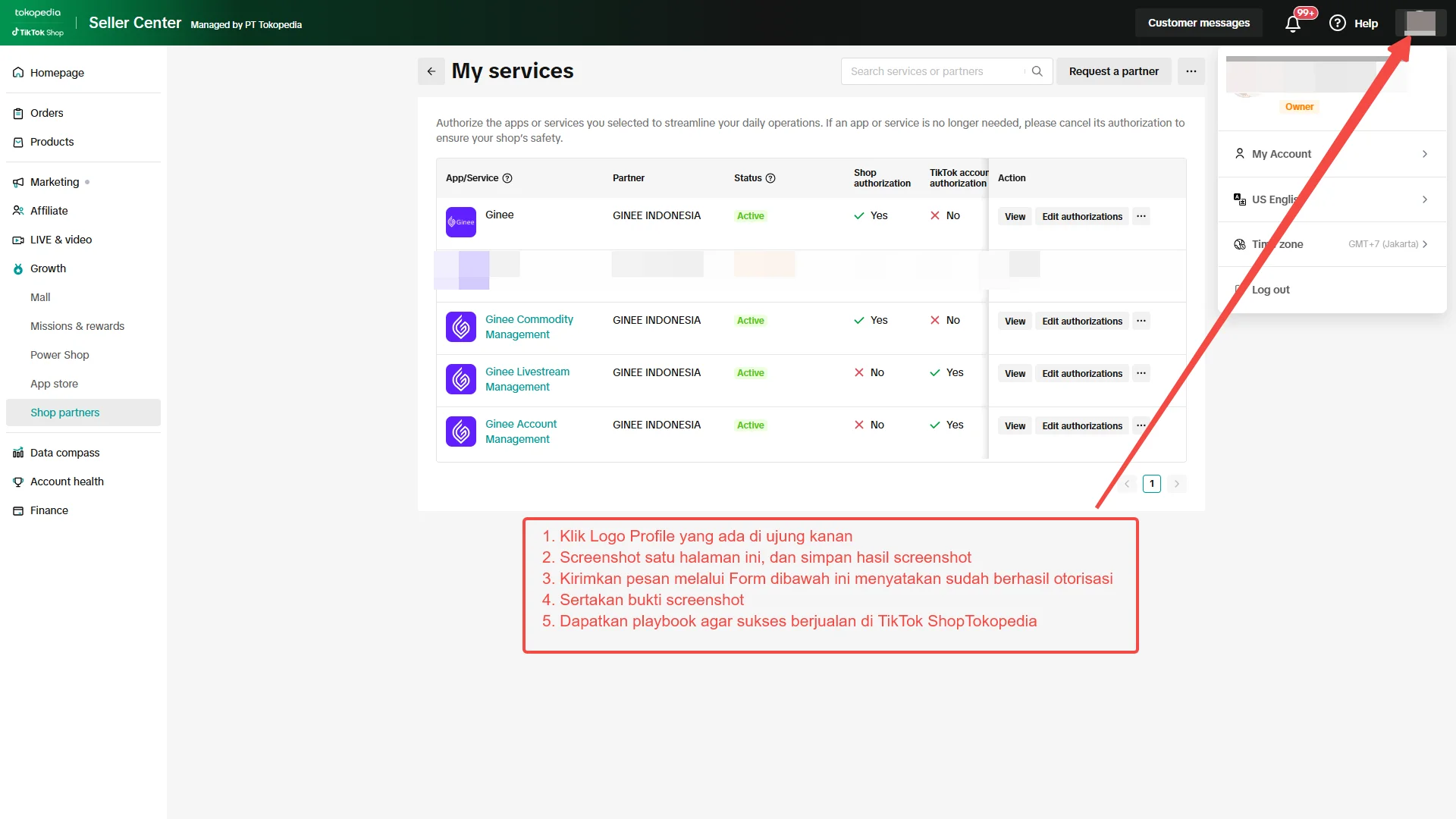 Step 6: Binding selesai!
